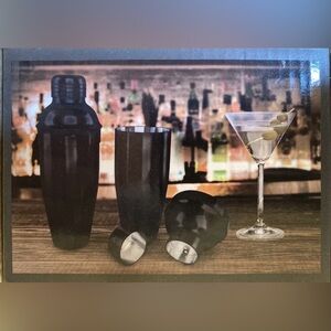 NEW BLKSMITH 24 Oz. COCKTAIL SHAKER MATTE BLACK STAINLESS STEEL MASCULINE DESIGN